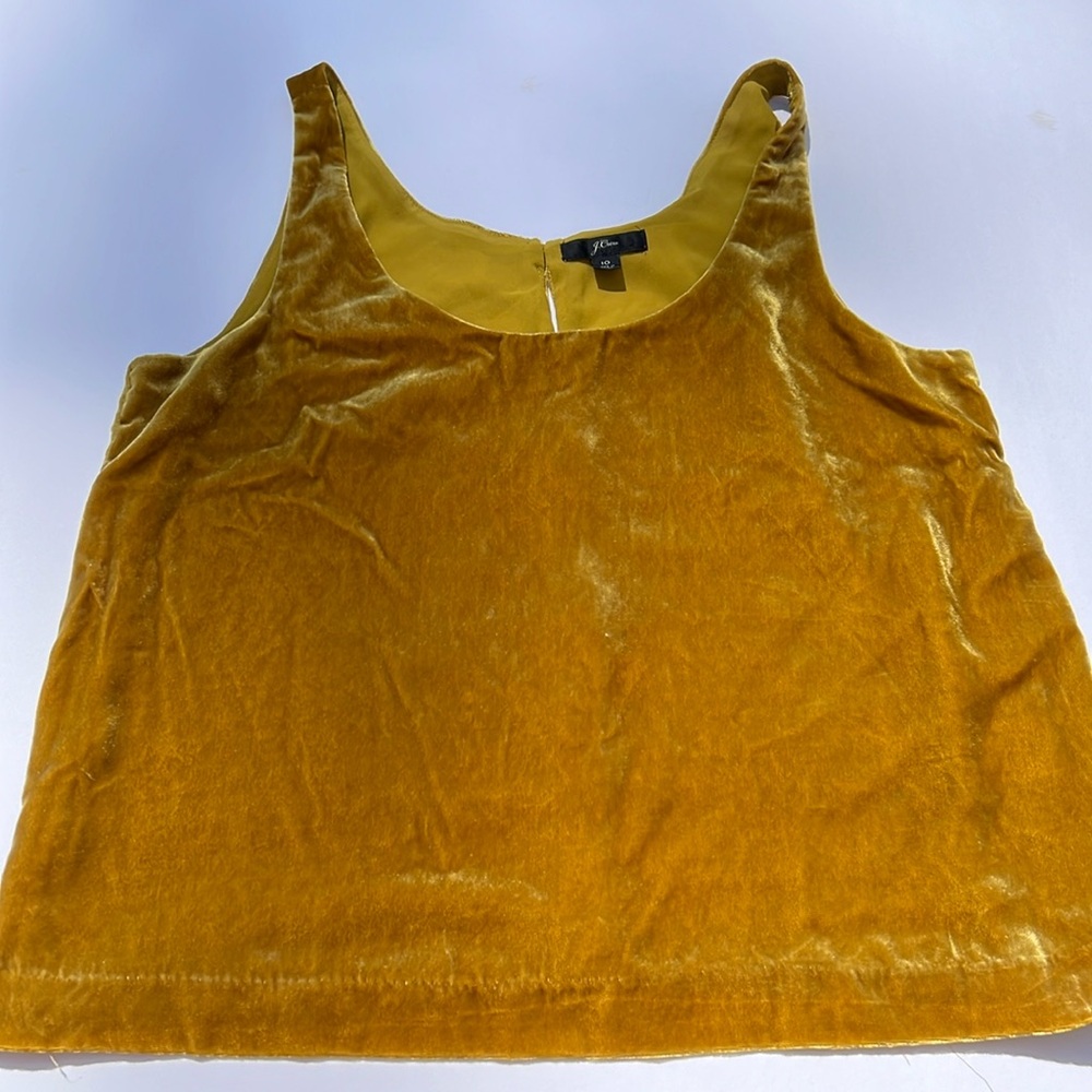 J crew velvet tank top